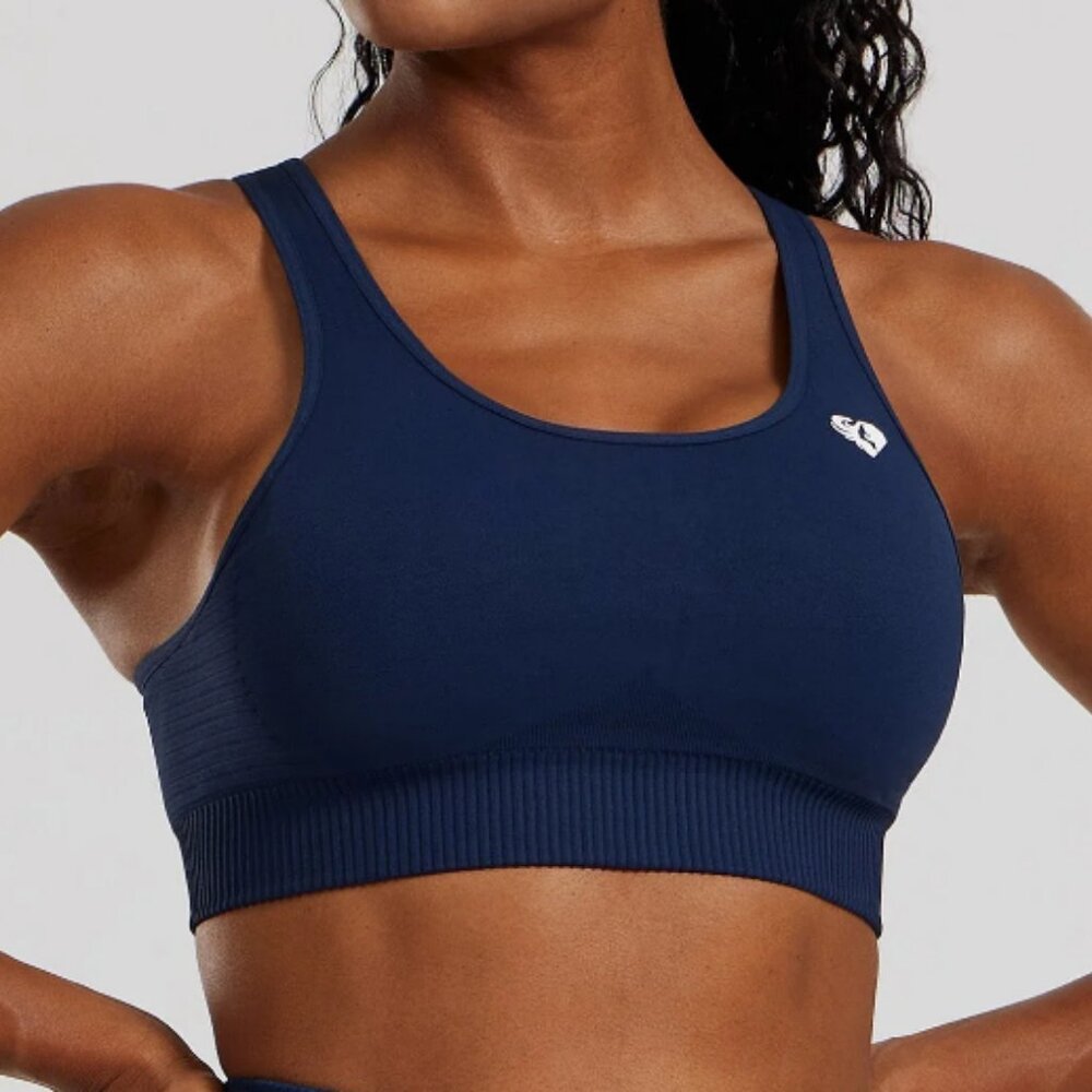 Women's Best Power Seamless Adjustable Sports Bra - Sapphire Blue